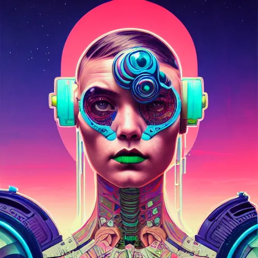 Image similar to high quality high detail portrait of a diesel punk jinx in an alien world, tristan eaton, victo ngai, artgerm, rhads, ross draws, hyperrealism, intricate detailed, alphonse mucha, 8 k, sci - fi, pastel colors, artstation,