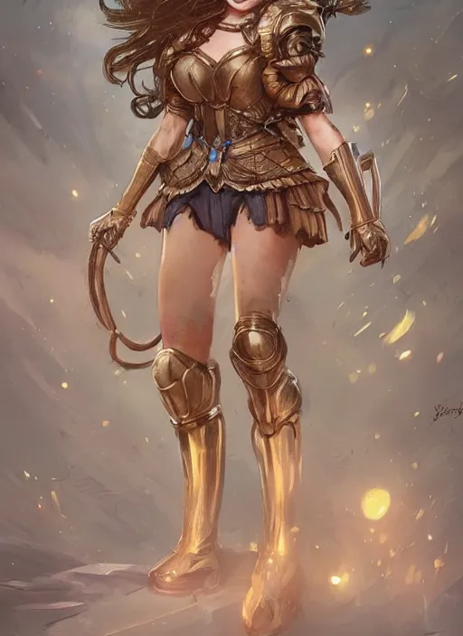 Image similar to beautiful female Dorothy gale woman, full body character concept, armor, super powers, fantasy, intricate, elegant, highly detailed, digital painting, artstation, concept art, shining, sharp focus, illustration, art by stanley lau