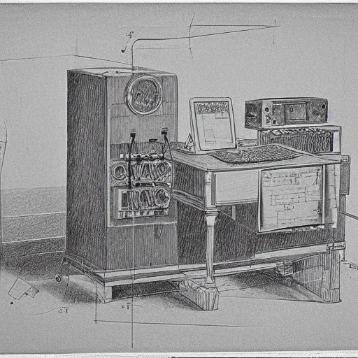 easy drawing of first generation computer - YouTube