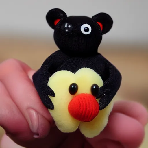 Image similar to jumping spider beanie baby