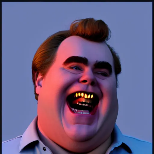 Prompt: portrait of john candy suffering, john candy crying, metaverse on fire, octane render, trending on artstation