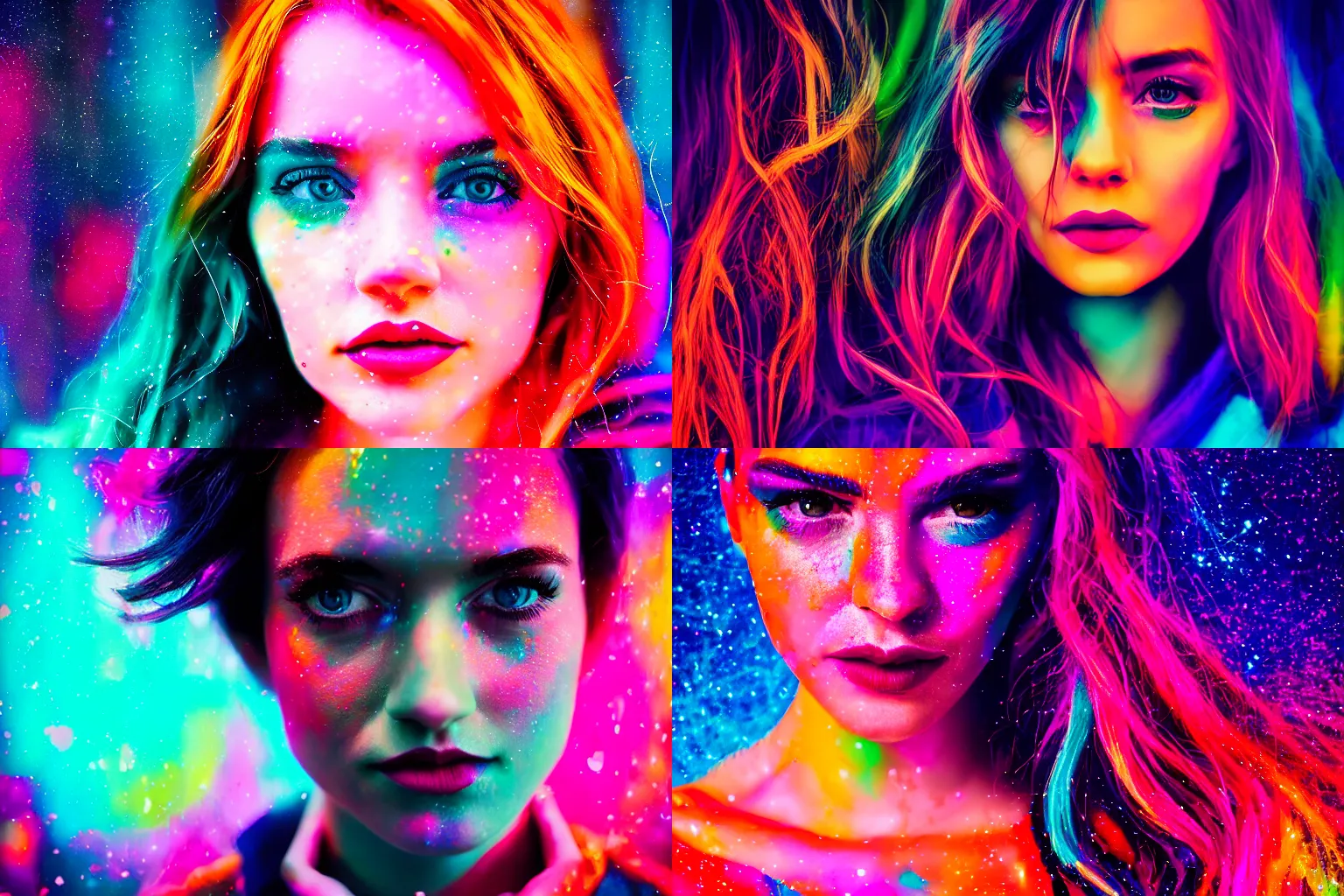 Prompt: colorful portrait by brandon woelfel, vivid, masterpiece, detailed