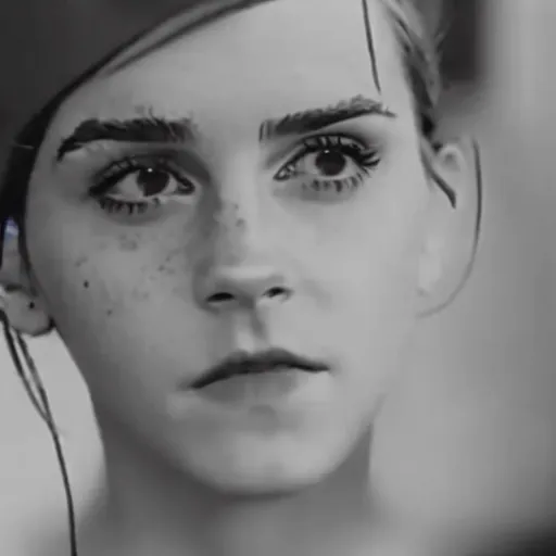 Prompt: A still of Emma Watson in a Buster Keaton movie