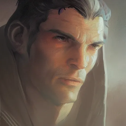 Image similar to portrait of a man by greg rutkowski, jedi knight, he looks like sam witwer wearing black jedi robes, star wars expanded universe, he is about 2 0 years old, highly detailed portrait, digital painting, artstation, concept art, smooth, sharp foccus ilustration, artstation hq