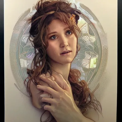 Prompt: amazing lifelike award winning pencil illustration of madge bishop from home and away trending on art station artgerm Greg rutkowski alphonse mucha cinematic