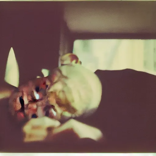 Image similar to Confucius, 90s polaroid, by Saul Leiter, Jamel Shabazz, Nan Goldin