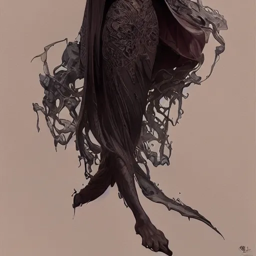 Image similar to ultra realistic illustration, dementor, intricate, elegant, highly detailed, digital painting, artstation, concept art, smooth, sharp focus, illustration, art by artgerm and greg rutkowski and alphonse mucha