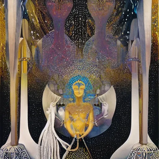 Prompt: Magical Amun-Ra Infinite Nexus Portal, Margaret Clarke, Kay Nielsen, Oils, hyperrealism