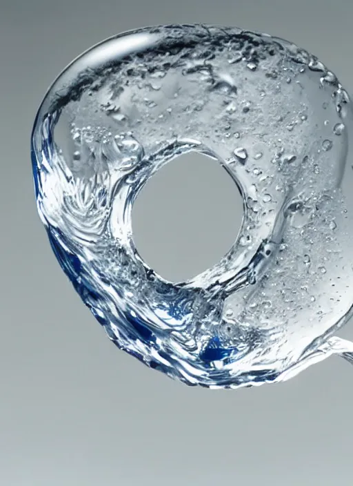 Prompt: portrait of a stunningly beautiful water drop, infinite