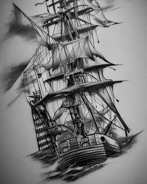 Pirate Drawings | Pirate with an eye patch drawing | Pirate ship  illustration