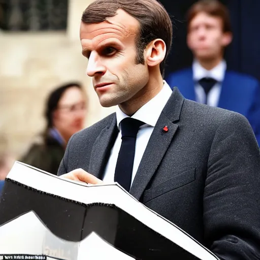 Image similar to emmanuel macron as a student in hogwarts school of withcraft and wizardry, full body shot, highly - detailed, sharp focus, award - winning