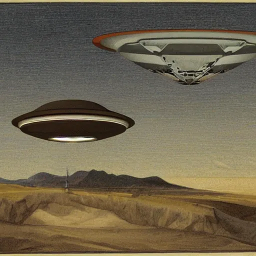 Image similar to ufo design by leonardo da vinvi