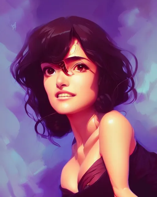 Image similar to salma hayek, portrait shinkai makoto studio ghibli studio key hideaki anno sakimichan stanley artgerm lau rossdraws james jean marc simonetti elegant highly detailed digital painting artstation pixiv