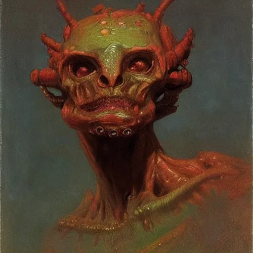 Image similar to alien by ilya repin