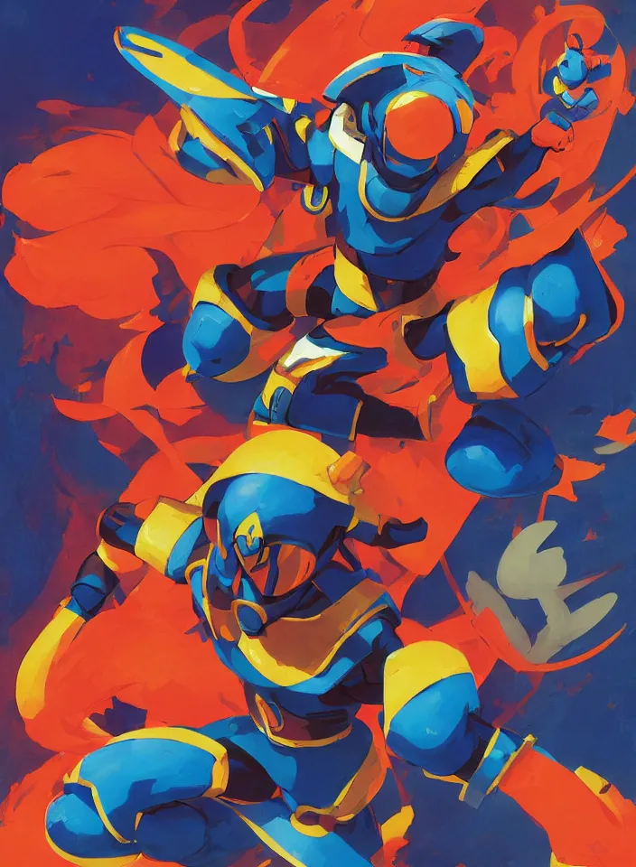 Image similar to orientalist painting of a ninja megaman x zero, in the style of syd mead, jeremy cowart, by greg rutkowski, by greg tocchini, by james gilleard, by joe fenton