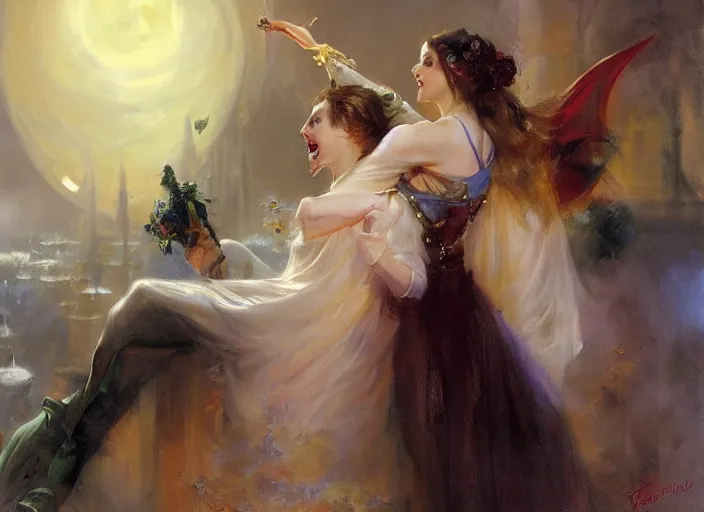 Image similar to vampire nobility by vladimir volegov and alexander averin and delphin enjolras and daniel f. gerhartz