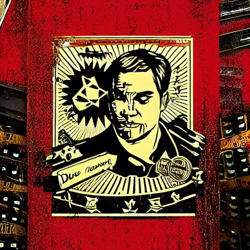 Prompt: dave - segura by shepard fairey, sticker - svg