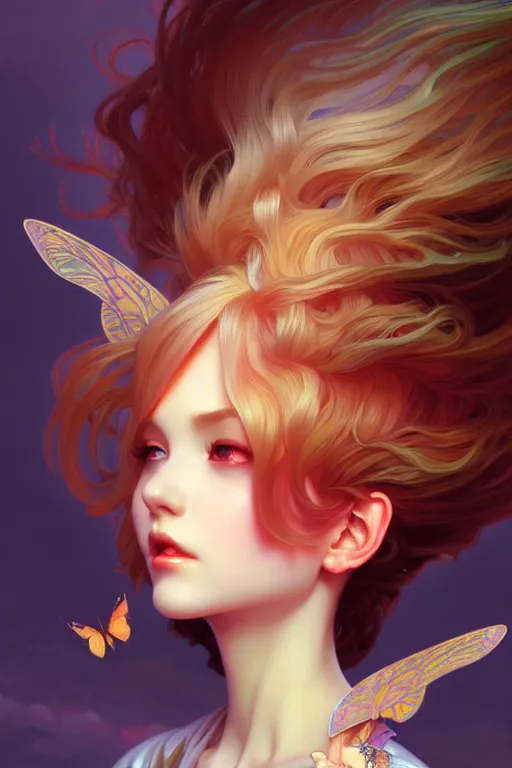 Prompt: beautiful pixie, highly detailed, digital painting, artstation, sharp focus, illustration, art by tan zi and ayanamikodon and alphonse mucha and wlop