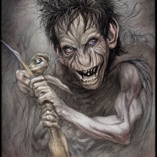 Image similar to ben stiller as a goblin, brian froud style, highly detailed, high resolution, award winning