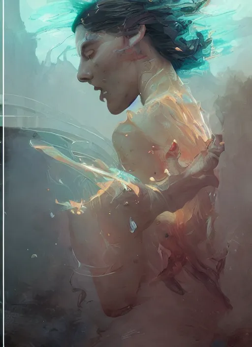 Prompt: photorealistic by michael komarck, greg rutkowski, victo ngai, artgerm, willem claesz heda and j. dickenson, it at once blesses us with the combinatoric potential we call creativity, and curses us to forever renegotiate the boundaries of the discrete