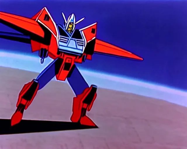 Prompt: ! dream starscream on transformers ( 1 9 8 4 ), animated cartoon series, still frame, blu - ray transfer 5 k