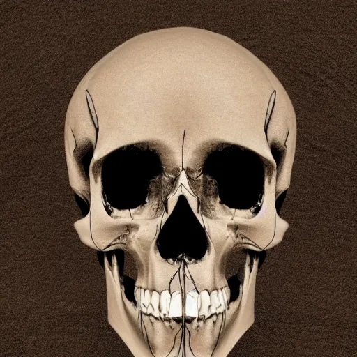 Image similar to fractal skull