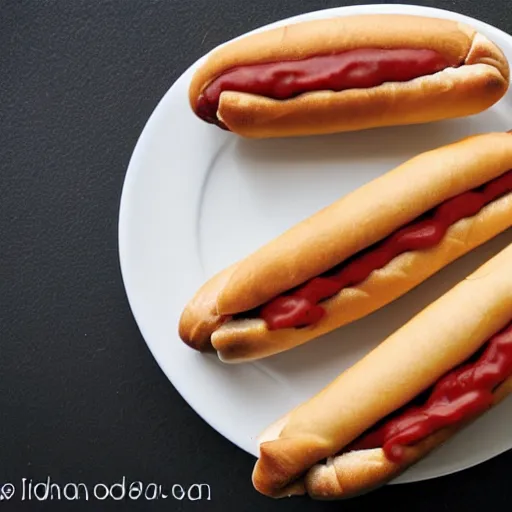 Prompt: hotdog cannoli