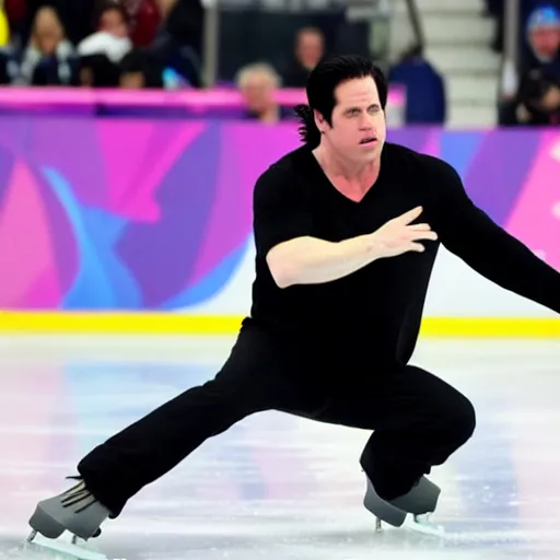 Image similar to glenn danzig ice skating at the olympics