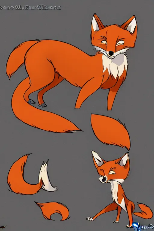 Image similar to an anthropomorphic fox, fursona!!! by don bluth, by kawacy, trending on artstation, full body