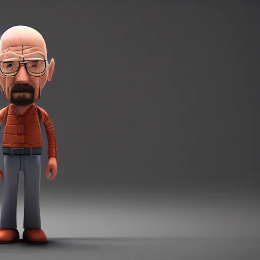 Image similar to Walter White as a vinyl figure, octane render, unreal engine, 8K, artstation, 3D rendering,