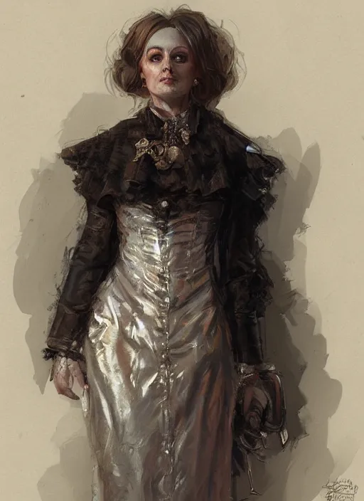 Prompt: close up concept art of a nice victorian character, by sabbas apterus, by donato giancola