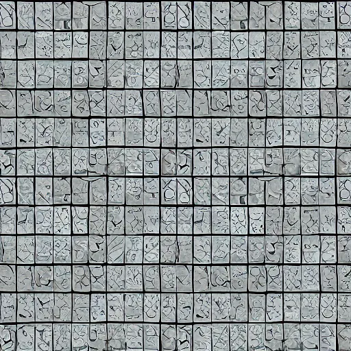 Image similar to 4 k large tiled retrofuturism brutalist floor white black seamless texture, material, flat, pbr, hi - res