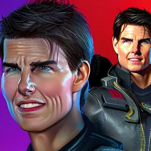Prompt: tom cruise as an apex legends character