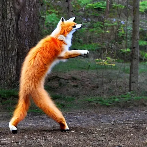 Prompt: finnegan fox doing a dance