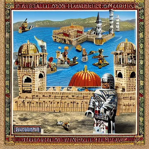 Image similar to 1 4 5 3 fall of constantinople lego set, fall of the byzantine empire, siege of constantinople by the ottoman empire