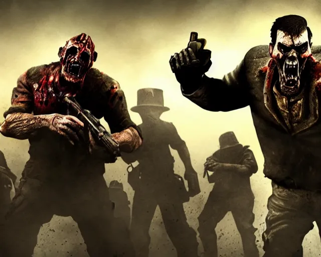 Image similar to der riese, call of duty zombies, george lopez