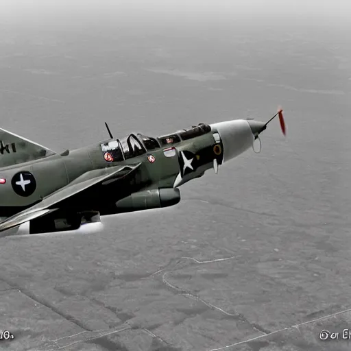 Image similar to an epic dogfight between a f 4 f - 4 wildcat and a mitsubischi a 6 m 2 b - 2 1 zero, full colour, 8 k