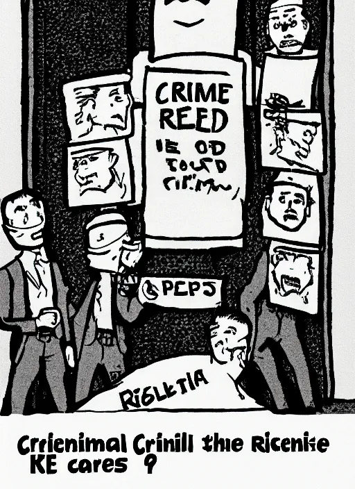 Prompt: criminal robbery mugshot!!!, as cartoon, highly detailed