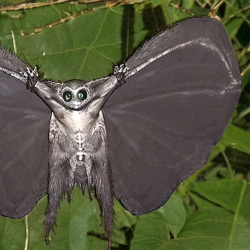 Image similar to mothman caught on trailcam