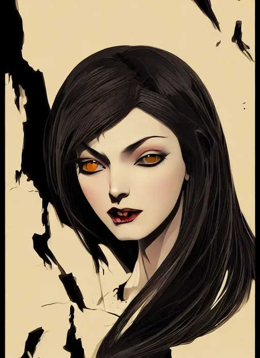 Prompt: beautiful female vampire, symmetrical face, cinematic, dramatic, super detailed and intricate, 4 k render, by koson ohara, by darwyn cooke, by satoshi kon