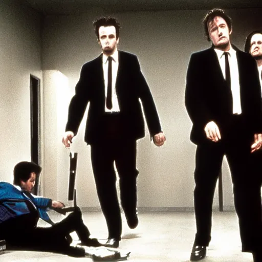 Prompt: Reservoir dogs starring babies stills from film by Quentin Tarantino