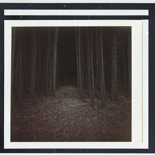 Image similar to a liminal space Polaroid photo