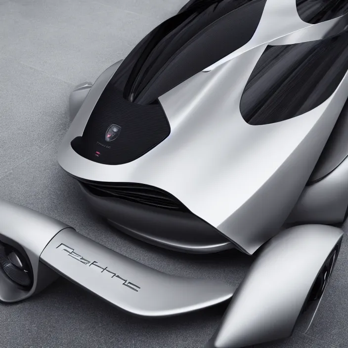 Image similar to futuristic Porsche designed by Apple, natural light, detailed, CANON Eos C300, ƒ1.8, 35mm, 8K, medium-format print