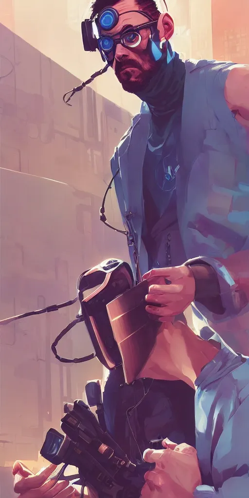 Image similar to cyberpunk hacker with server, lots of wires, art gta 5 cover, official fanart behance hd artstation by jesper ejsing, by rhads, makoto shinkai and lois van baarle, ilya kuvshinov, ossdraws