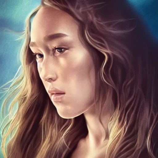 Image similar to a portrait picture of Alycia debnam carey, dynamic pose, Cinematic shot, studio light, photo realism,