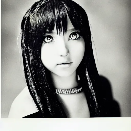 Prompt: 35mm portrait photo of a Hatsune Miku by Angus McBean