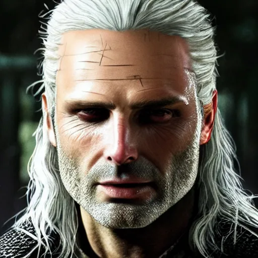 Image similar to andrew lincoln as geralt