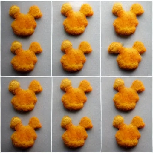 Image similar to chicken nuggets in the shape of donald trump