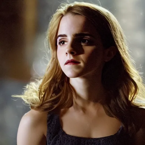 Prompt: A still of Emma Watson in Interestellar movie