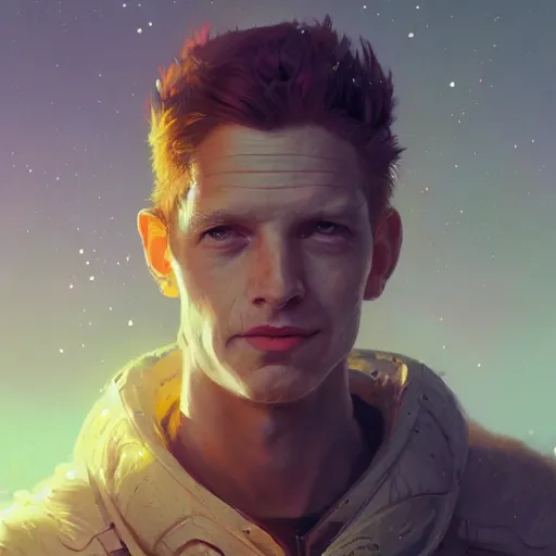 Prompt: highly detailed portrait from a male alien, stephen bliss, unreal engine, fantasy art by greg rutkowski, loish, rhads, ferdinand knab, makoto shinkai and lois van baarle, ilya kuvshinov, rossdraws, tom bagshaw, global illumination, radiant light, detailed and intricate environment